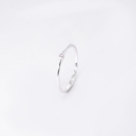 ANEL SOLITÁRIO 0,5MM PRATA 925