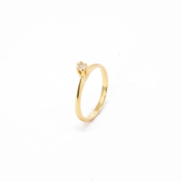 ANEL SOLITÁRIO SIMPLES 2MM