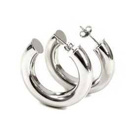 BRINCO ARGOLA TUBO G BANHADO NO OURO AMARELO