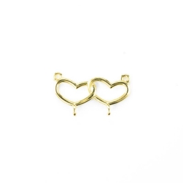 CANGA DE CORAÇÃO DUPLO LISO