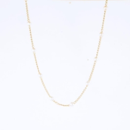 COLAR PÉROLAS INTERCALADAS 40CM