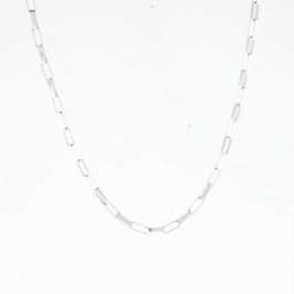 CORRENTE MASCULINA TIJOLINHO GROSSA PRATA 925