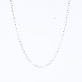 CORRENTE PORTUGUESA 45CM PRATA 925