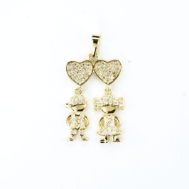 PINGENTE CANGA 2 FILHOS (A)