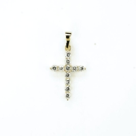 PINGENTE CRUZ CRAVEJADA