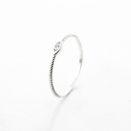 ANEL OLHO COM UMA ZIRCÔNIA CRAVADA