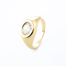 ANEL VINTAGE PONTO LUZ CRISTAL