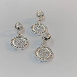 BERLOQUE CRAVEJADO COM ÁRVORE DA VIDA PRATA 925