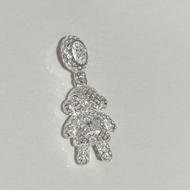 BERLOQUE MENINA LAMINADO COM UMA ZIRCÔNIA PRATA 925