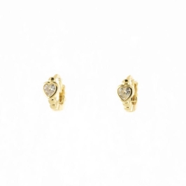 BRINCO ARGOLA COM PONTO DE LUZ DE CORAÇÃO G