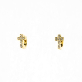 BRINCO ARGOLA M COM CRUZ CRAVEJADA