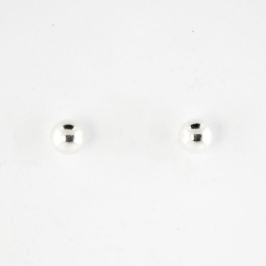 BRINCO BOLINHA LISA G PRATA 925