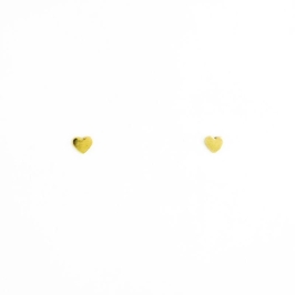 BRINCO CORACAO LISO PP OURO 18K