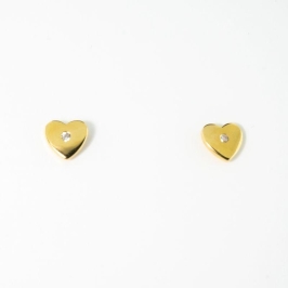 BRINCO CORAÇÃO M COM 1 PONTINHO DE LUZ