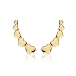 BRINCO EARCUFF CORAÇÃO POLIDO