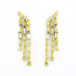 BRINCO FESTA ZIRCONIAS AMARELAS