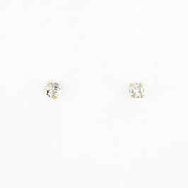 BRINCO PONTO DE LUZ 5MM OURO 18K