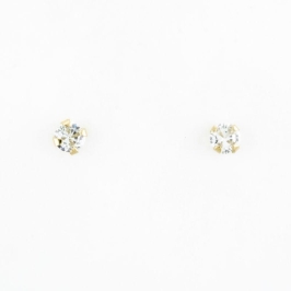 BRINCO PONTO DE LUZ 6MM OURO 18K