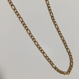 COLAR 3X1 LONGO 60CM BANHADO NO OURO AMARELO