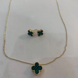 CONJUNTO TREVO MALAQUITA