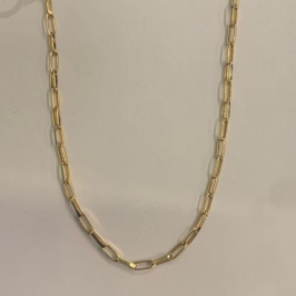 CORRENTE CARTIER OVALADA 60CM OURO 18K