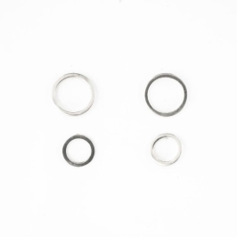 DUPLA DE BRINCOS ESFERA LISAS PRATA 925