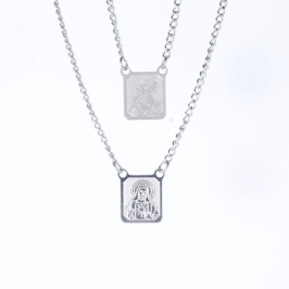 ESCAPULÁRIO SÃO JORGE 3D MÉDIO AÇO