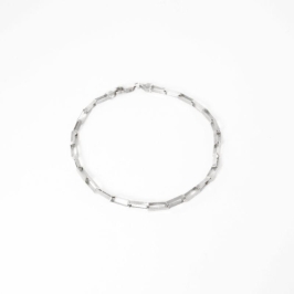 PULSEIRA CARTIER BANHADO NO OURO BRANCO FEMENINA 18CM