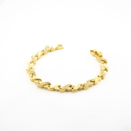 PULSEIRA ELOS CRAVEJADOS INTERCALADOS