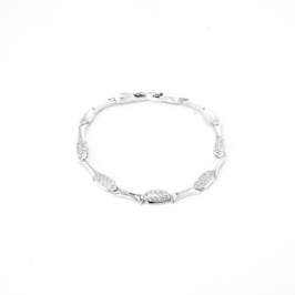 PULSEIRA ELOS FINOS CRAVEJADOS INTERCALADOS