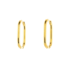 BRINCO ARGOLA  M OVAL LISA SEMIJOIA