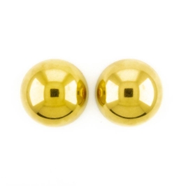 BRINCO BOTTOM G BANHADO NO OURO AMARELO