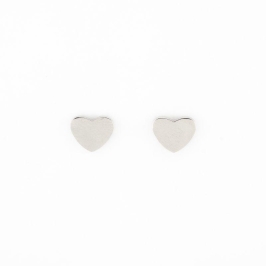 BRINCO CORAÇÃO P  LISO  SEMIJOIA