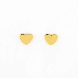 BRINCO CORAÇÃO P LISO SEMIJOIA