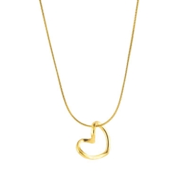 COLAR CORAÇÃO VAZADO SEMIJOIA