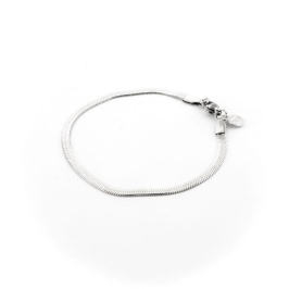 PULSEIRA MALHA LAMINADA  18CM SEMIJOIA