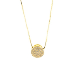 COLAR CHUVEIRINHO BANHADO NO OURO AMARELO