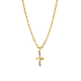 COLAR CRUCIFIXO DIAMANTADO 45CM SEMIJOIA