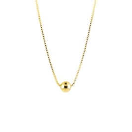 COLAR ESFERA  P SEMIJOIA