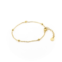 PULSEIRA BOLINHA 18CM / 3CM DE EXTENSOR SEMIJOIA