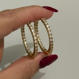 ARGOLA CRAVEJADA LUX M INTERNO E EXTERNO