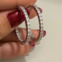 ARGOLA CRAVEJADA LUX M INTERNO E EXTERNO BANHO BRANCO