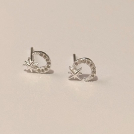 BRINCO LUA STAR PRATA 925