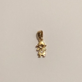PINGENTE MENINA P 1 ZIRCONIA CENTRAL