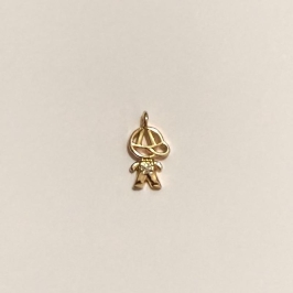 PINGENTE MENINO P ZIRCONIA ARGOLINHA ABERTA P/ CANGA