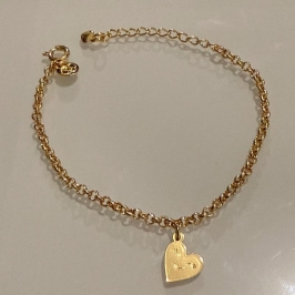 PULSEIRA PORTUGUESA CORAÇÃO ROSTINHO 17CM