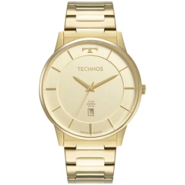 Relógio Technos Masculino Slim Dourado