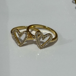 ANEL CORAÇÃO VAZADO CRAV.