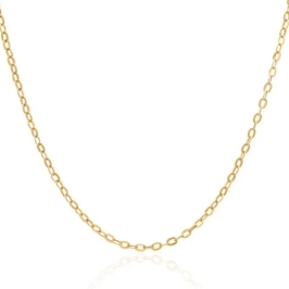 COLAR BAILARINA 50CM OURO 18K