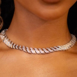 COLAR DUO/BANHO CRAVEJADO GARGANTILHA